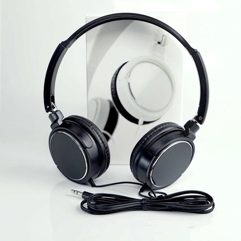 Fashion Headset Earphone Gaming Headphones Stereo Headset 3.5mm Over-Ear  Music Video Microphone Mic High Sound Quality Wired